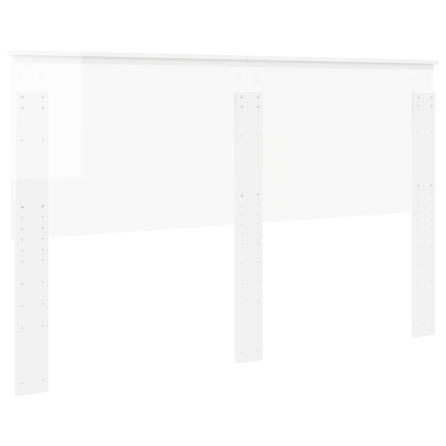 Headboard with Headboard Gloss White 160 cm Engineered wood