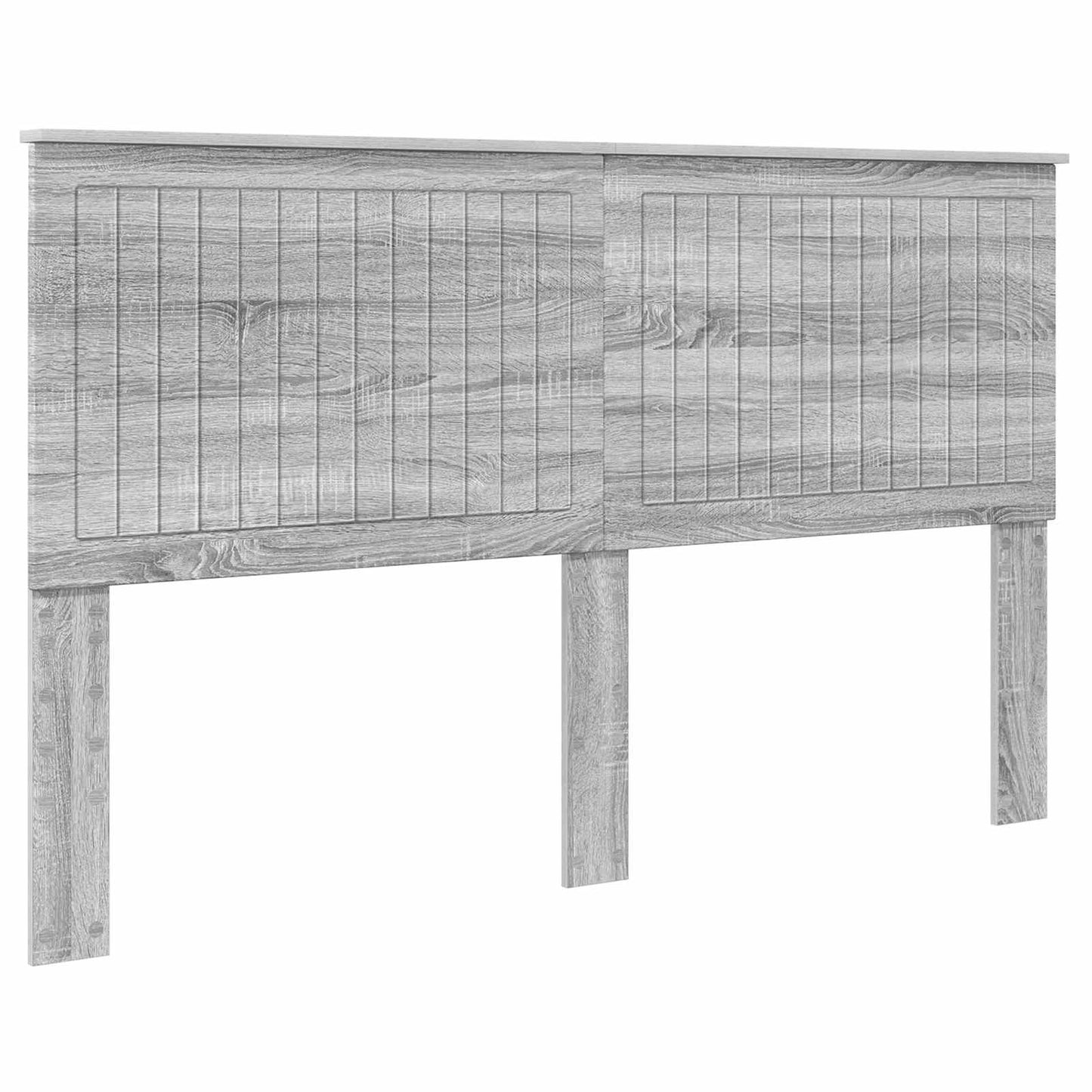 Headboard with Headboard Grey Sonoma 160 cm Engineered wood