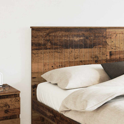 Headboard with Headboard Old Wood 160 cm Engineered wood
