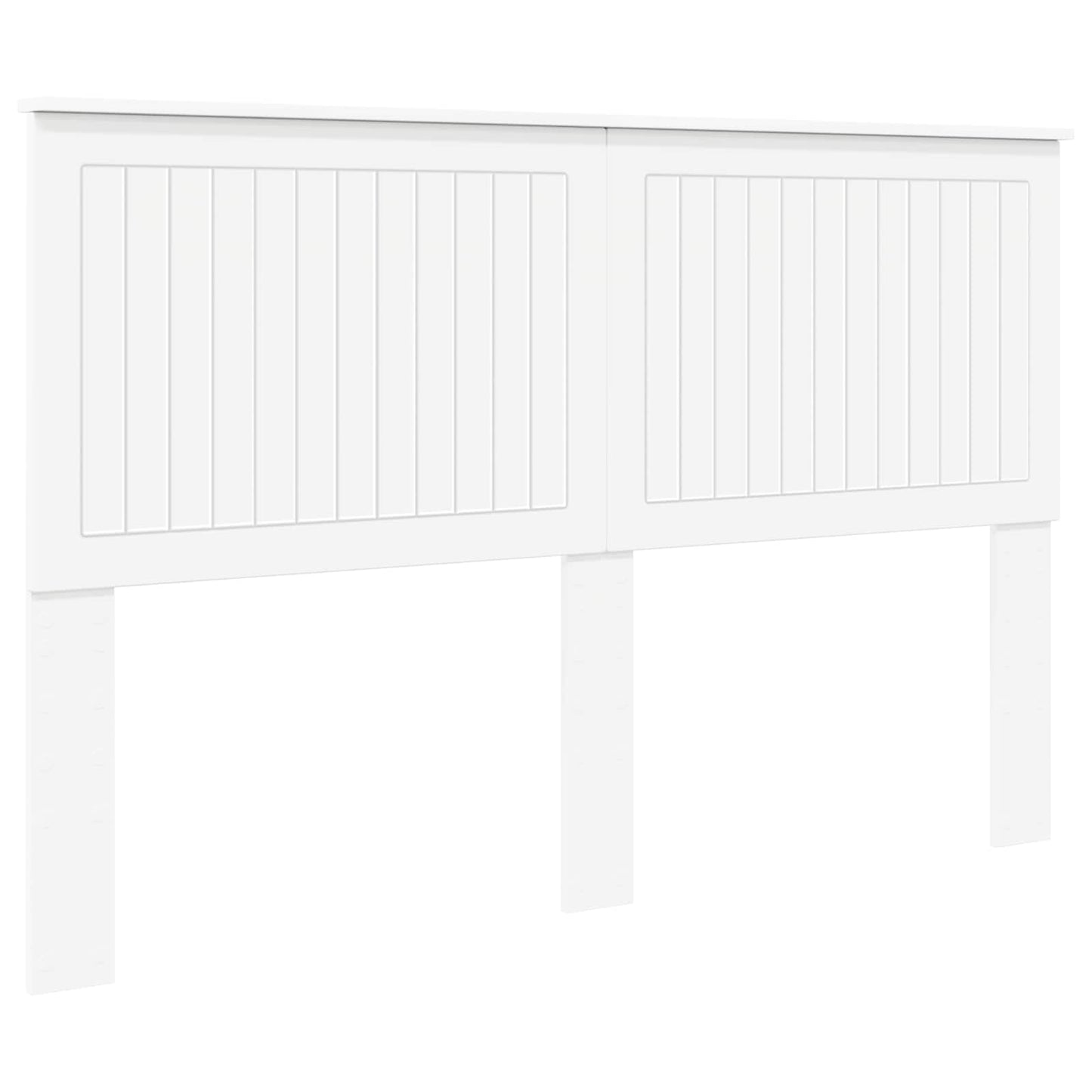 Headboard with Headboard White 150 cm Engineered wood