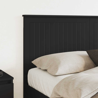 Headboard with Headboard Black Oak 150 cm Engineered wood