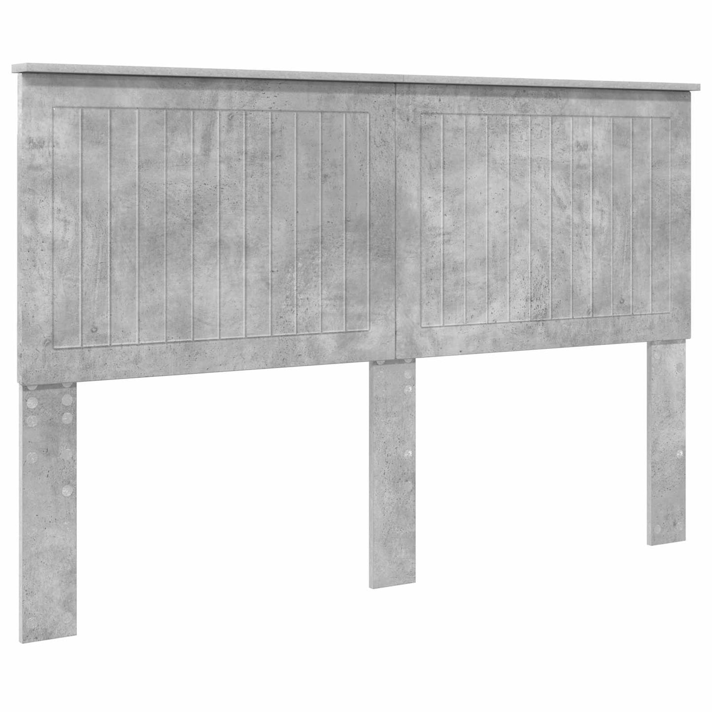 Headboard with Headboard Concrete Grey 150 cm Engineered wood