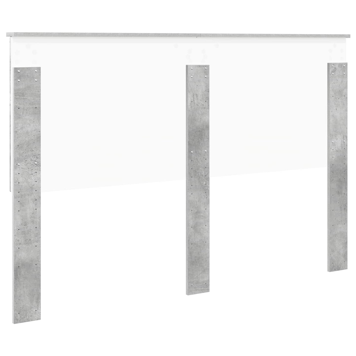 Headboard with Headboard Concrete Grey 150 cm Engineered wood