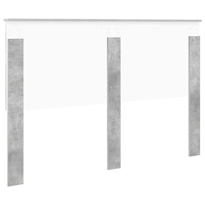 Headboard with Headboard Concrete Grey 150 cm Engineered wood