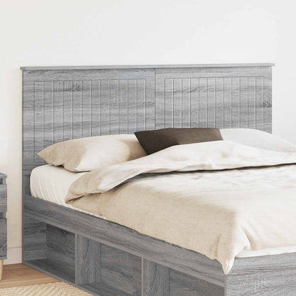 Headboard with Headboard Grey Sonoma 150 cm Engineered wood