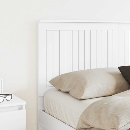 Headboard with Headboard White 140 cm Engineered wood