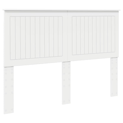 Headboard with Headboard White 140 cm Engineered wood