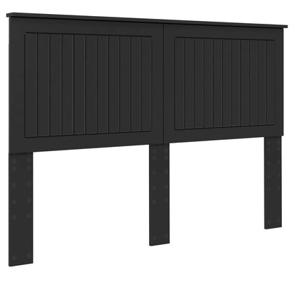 Headboard with Headboard Black Oak 140 cm Engineered wood