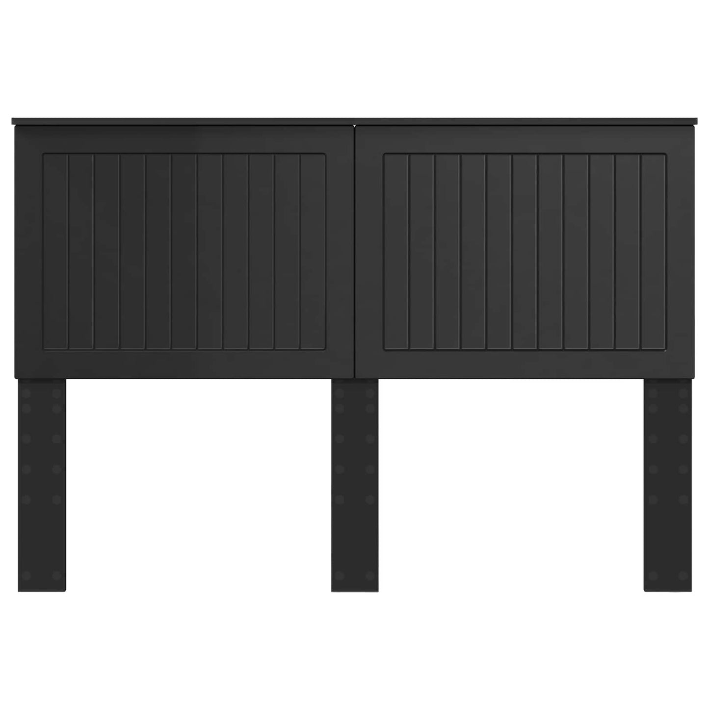 Headboard with Headboard Black Oak 140 cm Engineered wood