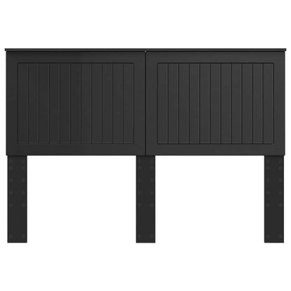 Headboard with Headboard Black Oak 140 cm Engineered wood