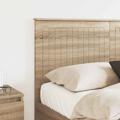 Headboard with Headboard Sonoma Oak 140 cm Engineered wood