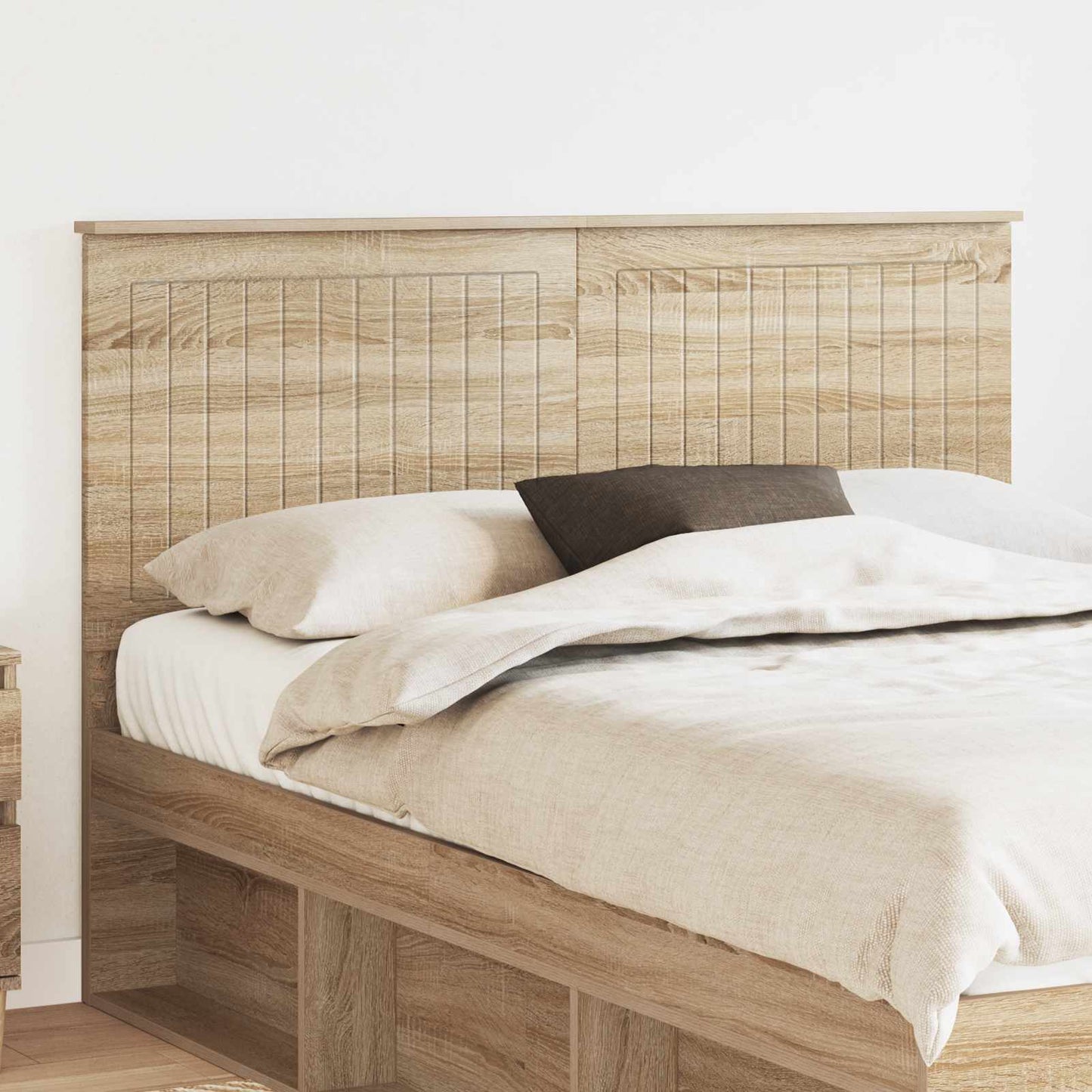 Headboard with Headboard Sonoma Oak 140 cm Engineered wood