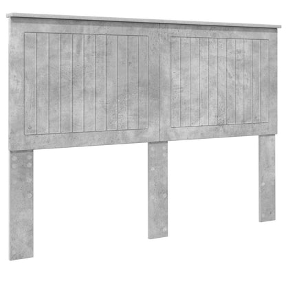 Headboard with Headboard Concrete Grey 140 cm Engineered wood