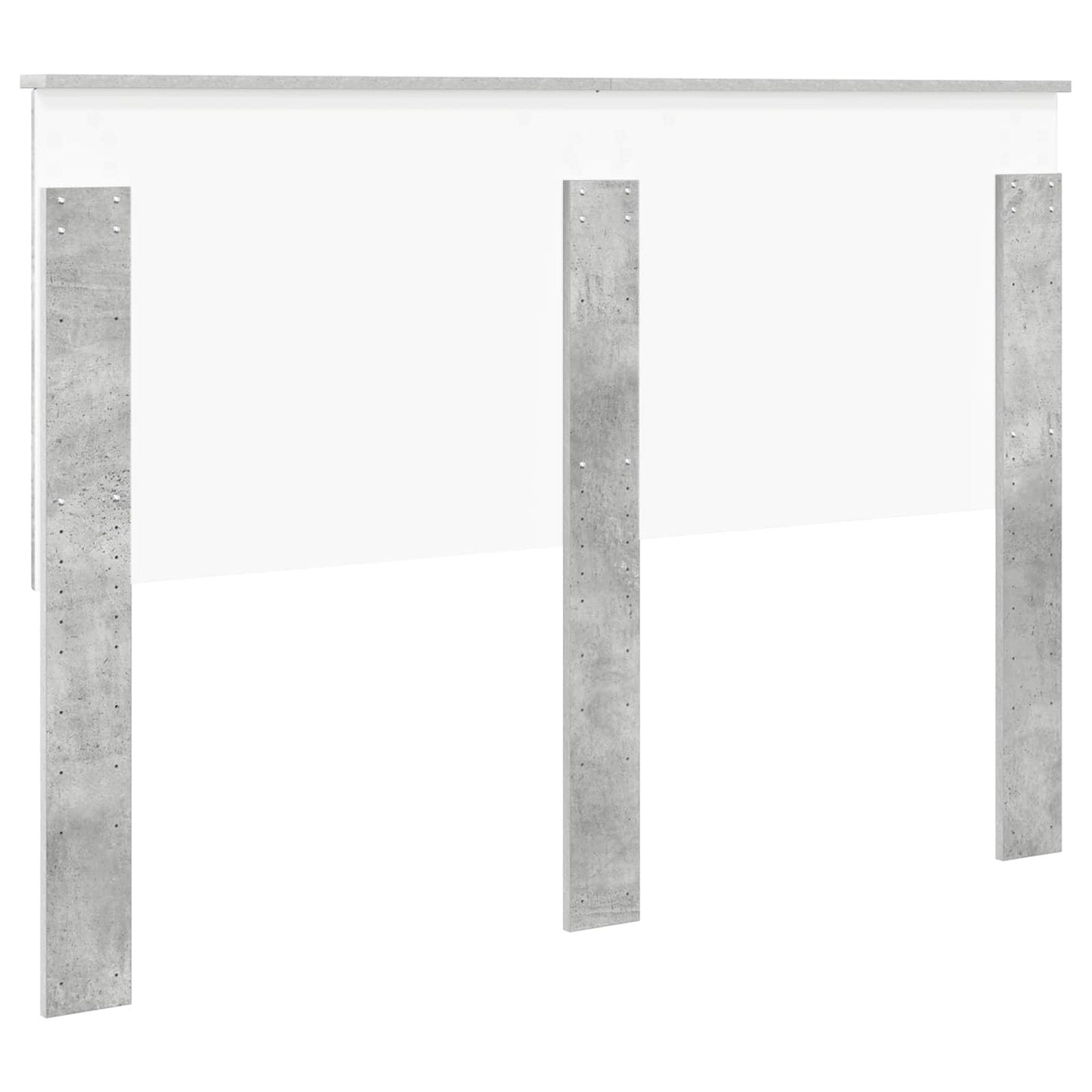 Headboard with Headboard Concrete Grey 140 cm Engineered wood