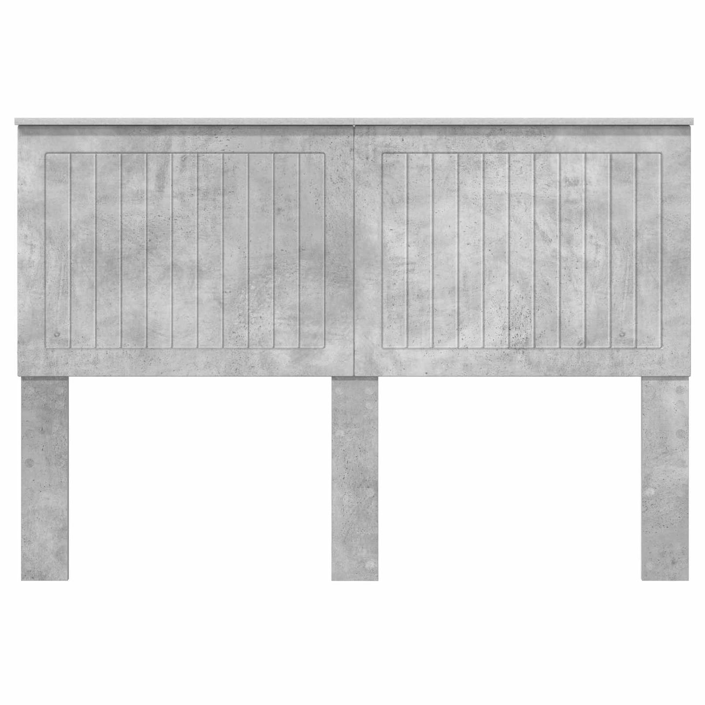 Headboard with Headboard Concrete Grey 140 cm Engineered wood
