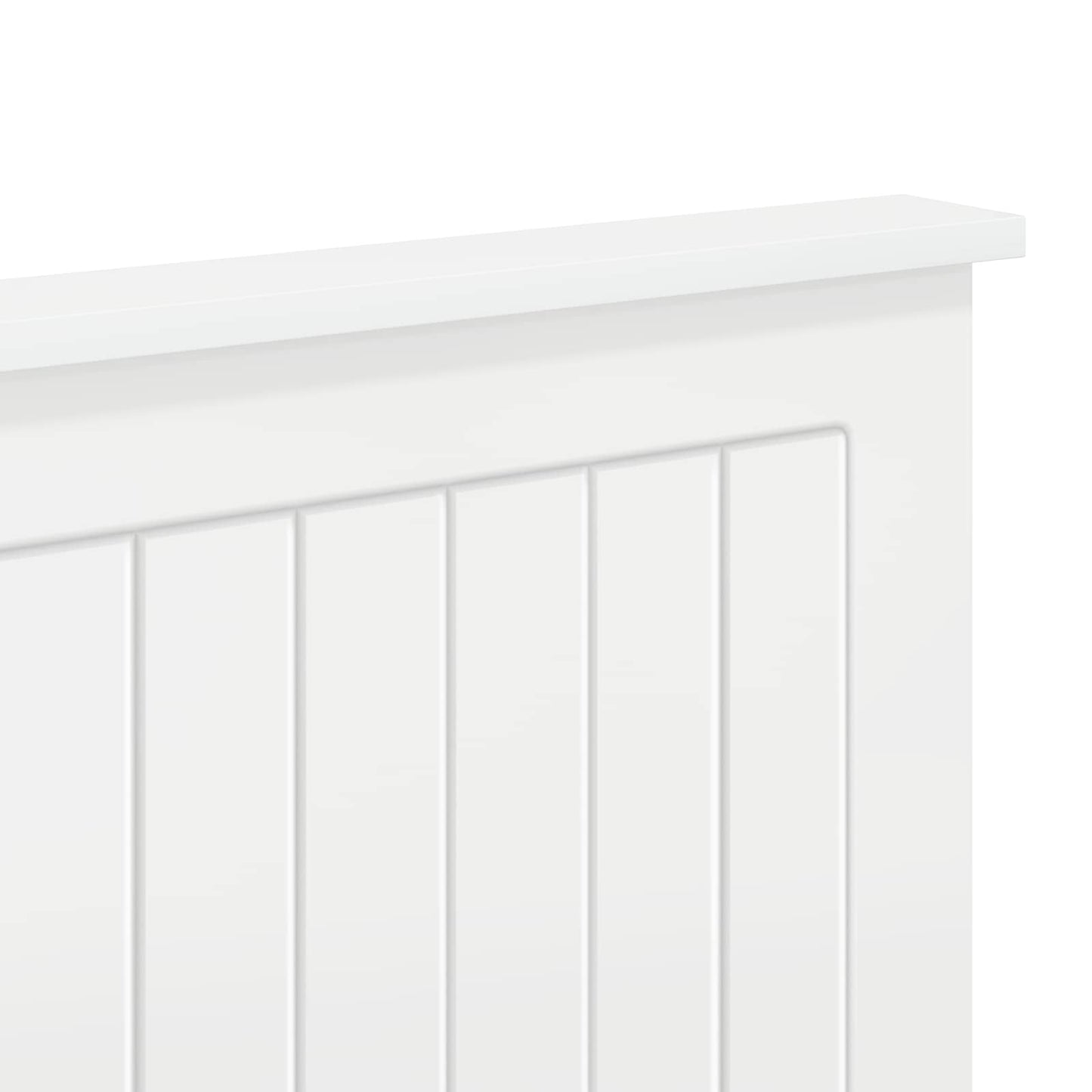 Headboard with Headboard Gloss White 140 cm Engineered wood