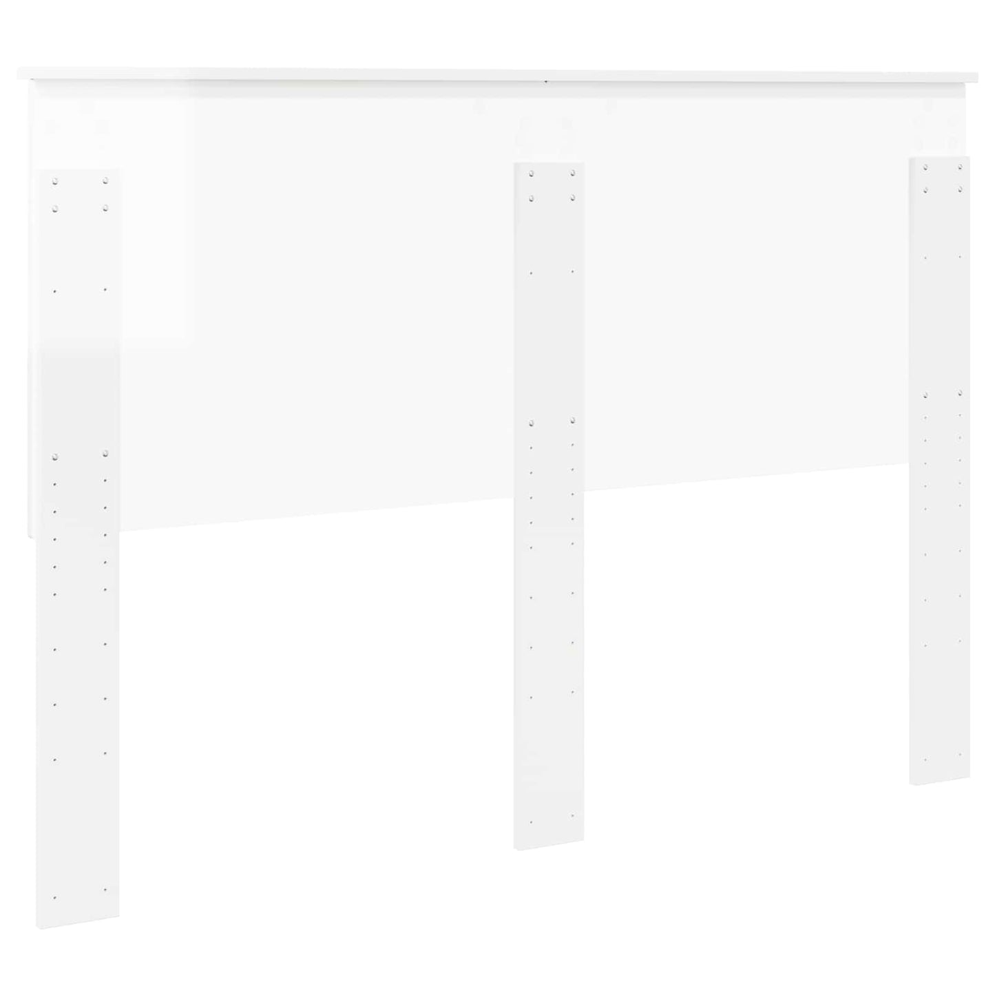 Headboard with Headboard Gloss White 140 cm Engineered wood