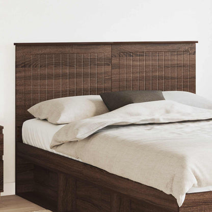 Headboard with Headboard Brown Oak 140 cm Engineered wood
