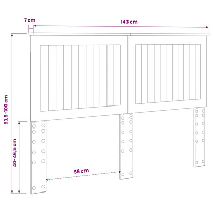 Headboard with Headboard Brown Oak 140 cm Engineered wood