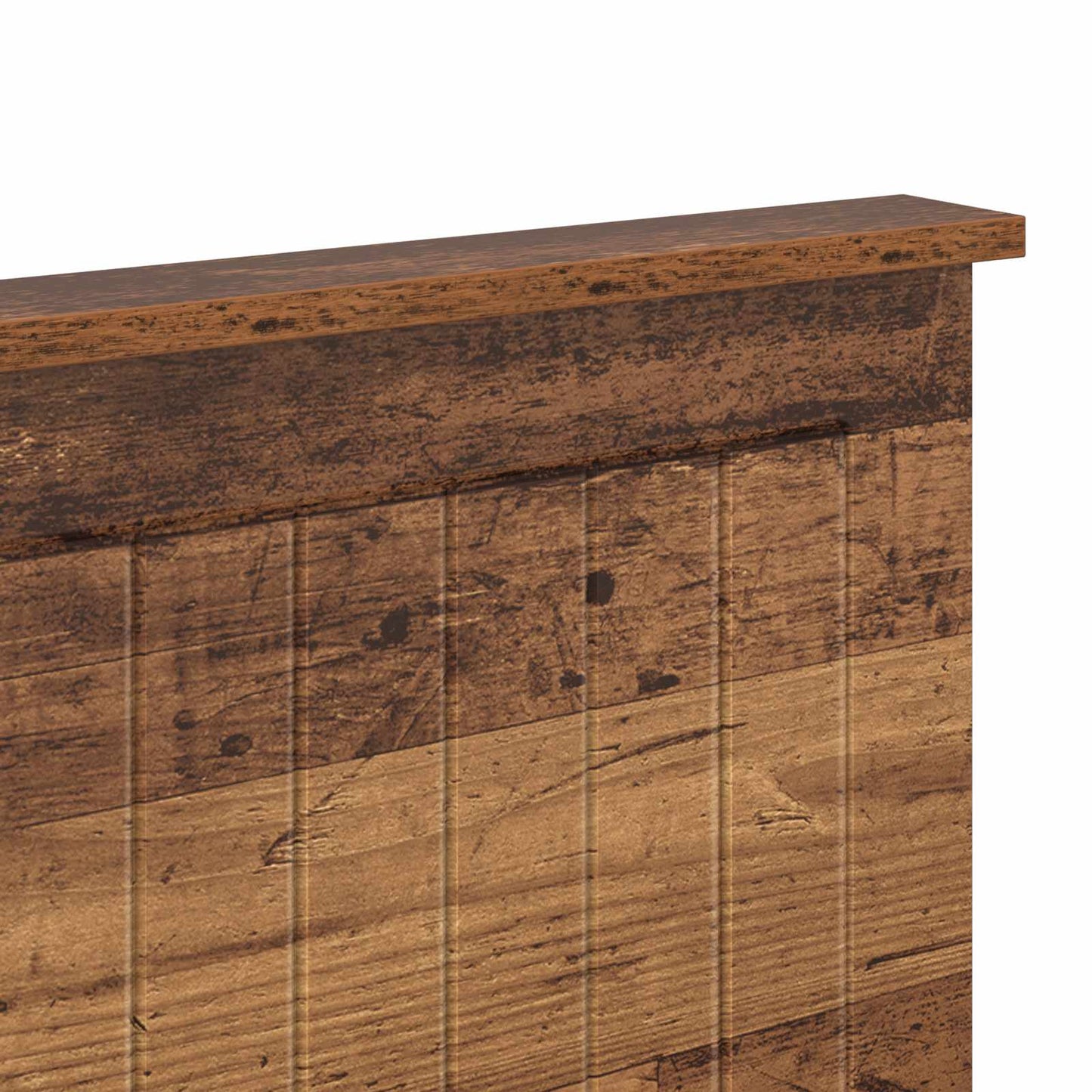 Headboard with Headboard Old Wood 140 cm Engineered wood