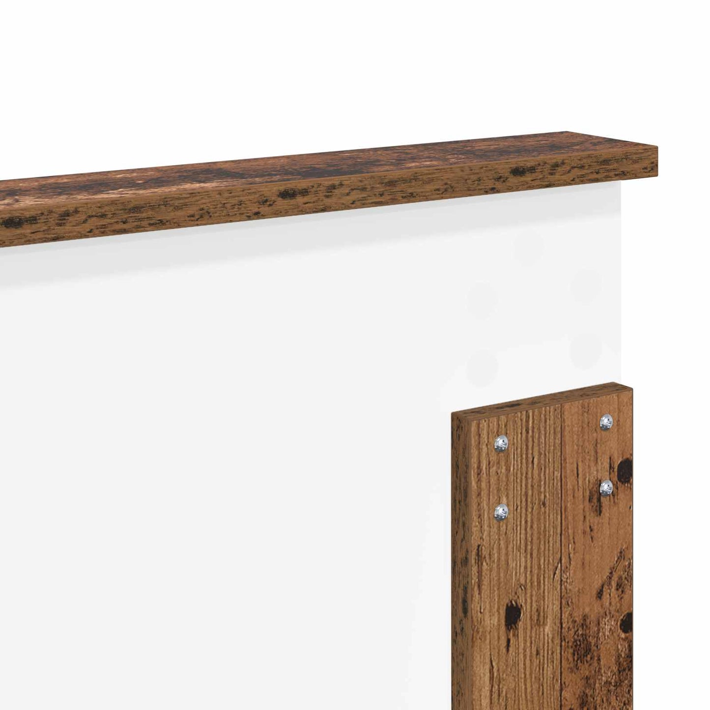 Headboard with Headboard Old Wood 140 cm Engineered wood