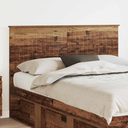 Headboard with Headboard Old Wood 140 cm Engineered wood