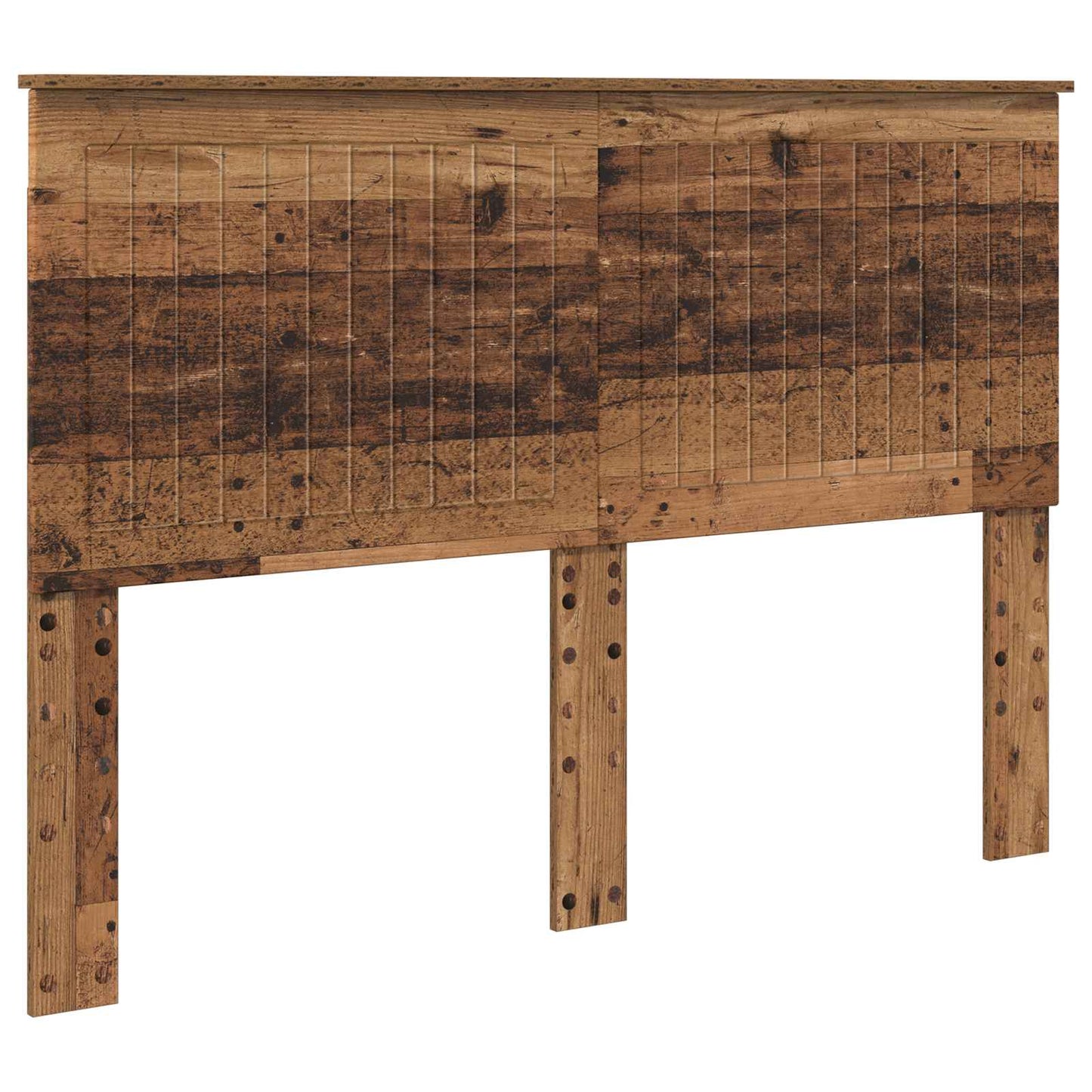 Headboard with Headboard Old Wood 140 cm Engineered wood