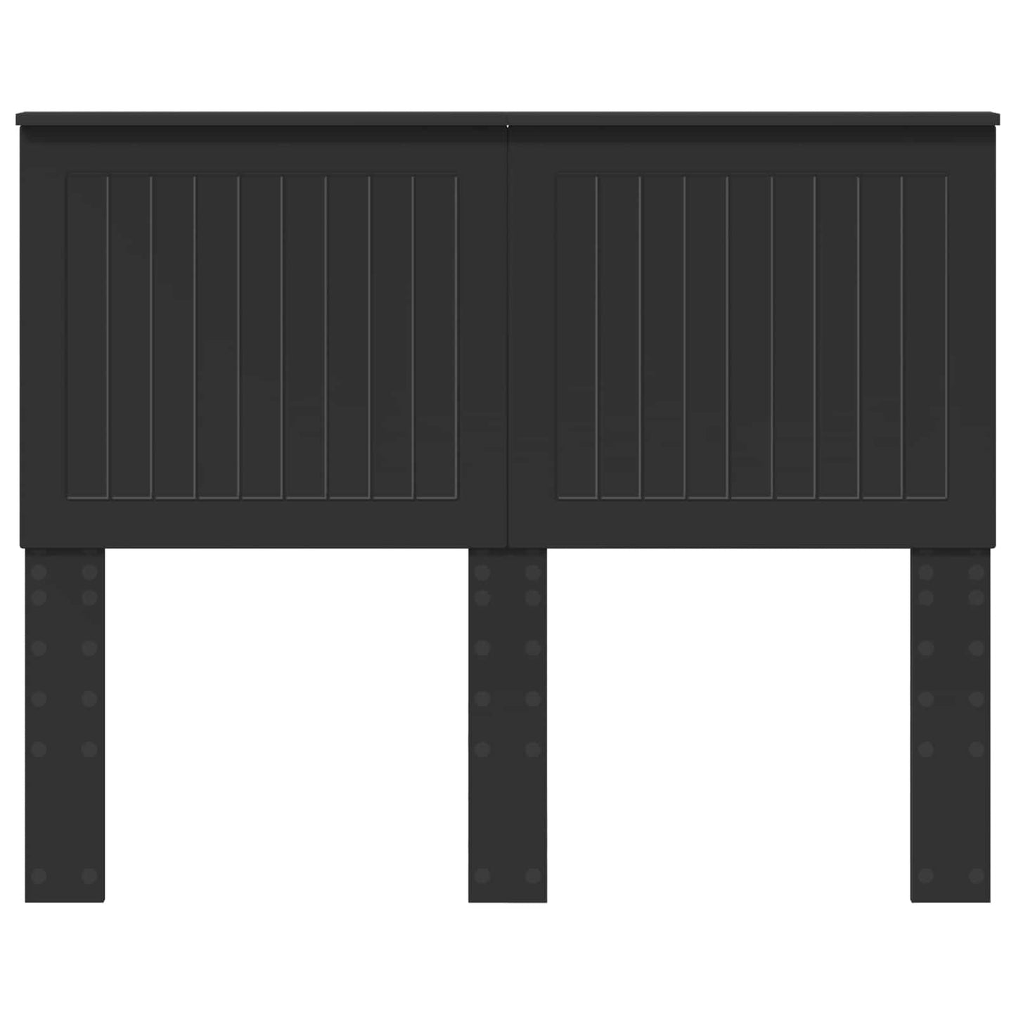 Headboard with Headboard Black Oak 135 cm Engineered wood