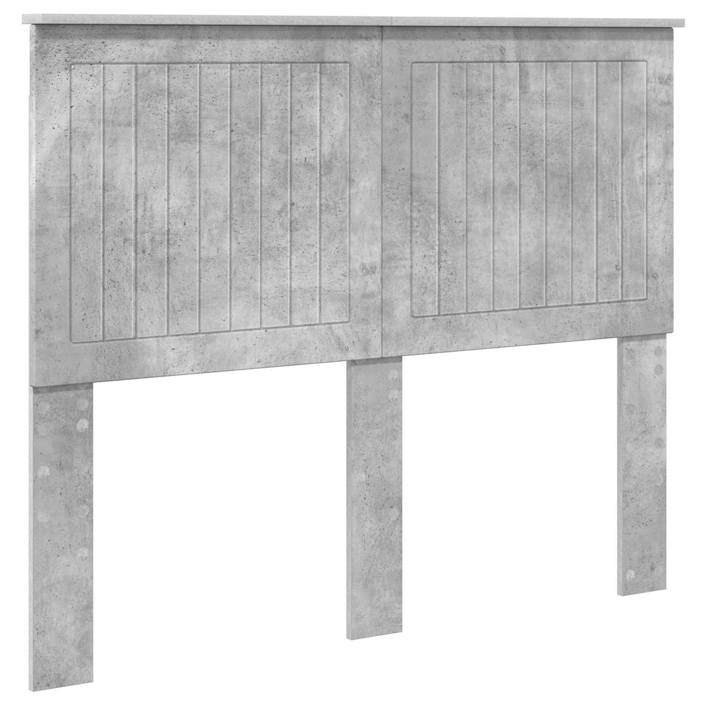 Headboard with Headboard Concrete Grey 135 cm Engineered wood