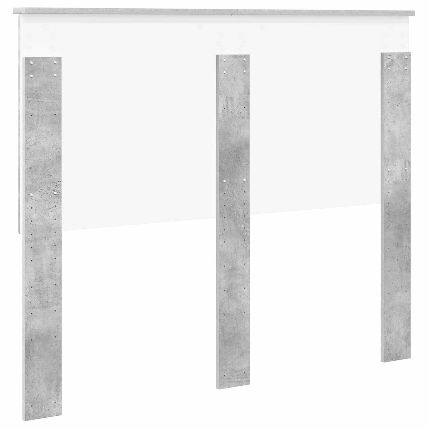 Headboard with Headboard Concrete Grey 135 cm Engineered wood