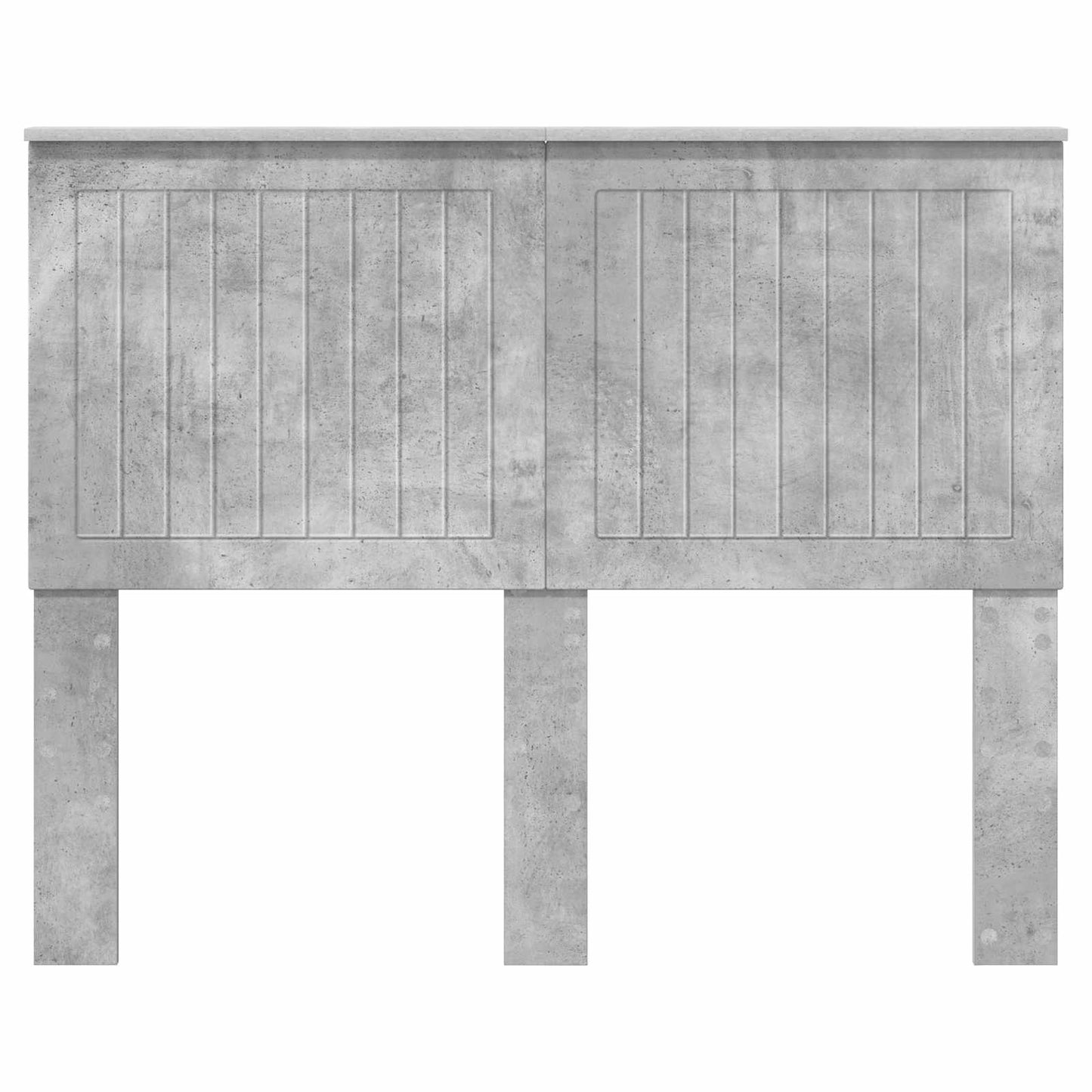 Headboard with Headboard Concrete Grey 135 cm Engineered wood