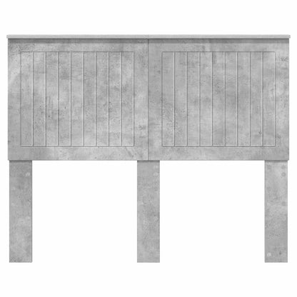 Headboard with Headboard Concrete Grey 135 cm Engineered wood