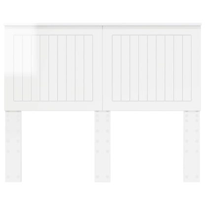 Headboard with Headboard Gloss White 135 cm Engineered wood