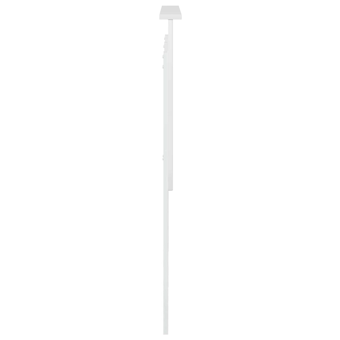 Headboard with Headboard Gloss White 135 cm Engineered wood