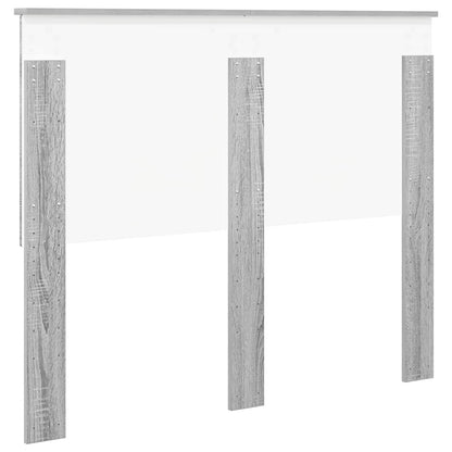 Headboard with Headboard Grey Sonoma 135 cm Engineered wood