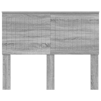 Headboard with Headboard Grey Sonoma 135 cm Engineered wood