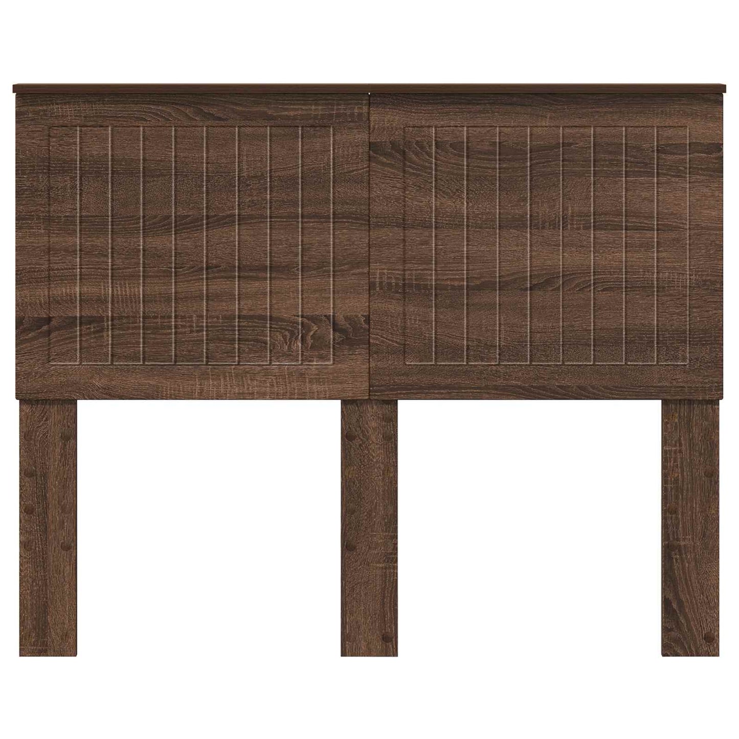 Headboard with Headboard Brown Oak 135 cm Engineered wood