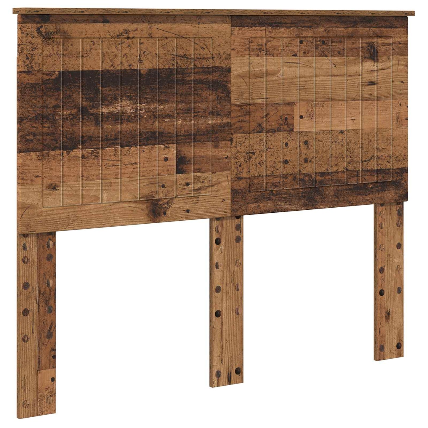 Headboard with Headboard Old Wood 135 cm Engineered wood