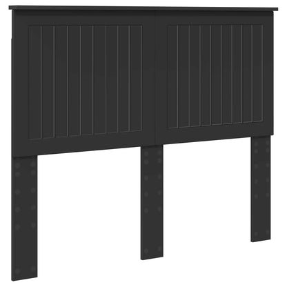 Headboard with Headboard Black Oak 120 cm Engineered wood