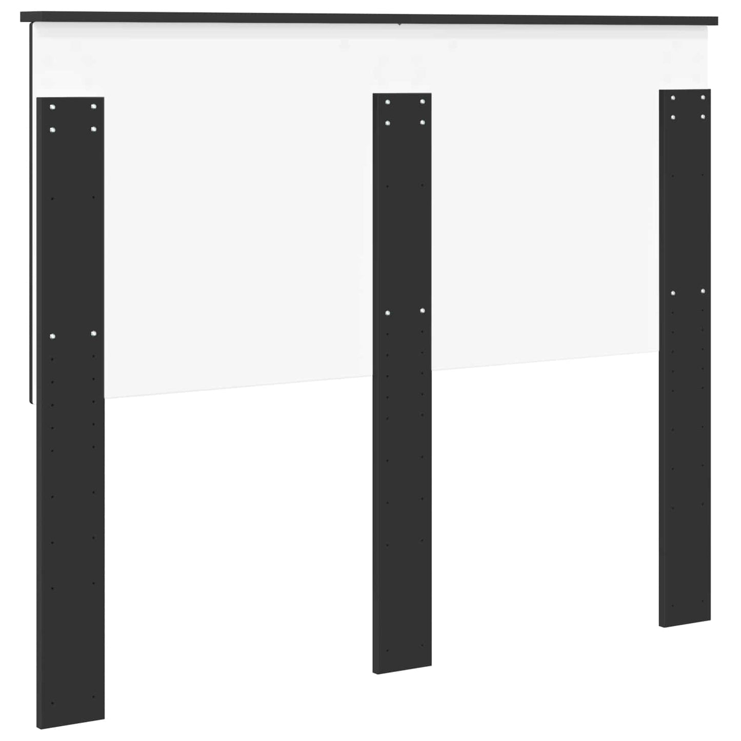 Headboard with Headboard Black Oak 120 cm Engineered wood
