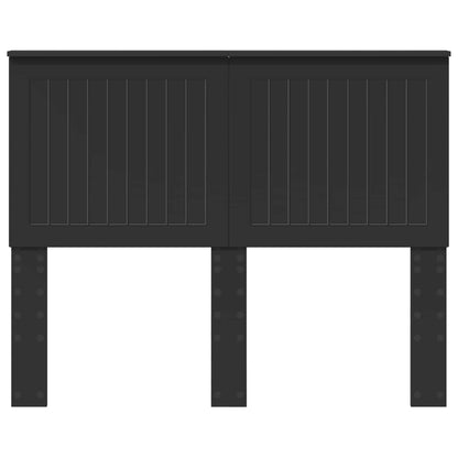 Headboard with Headboard Black Oak 120 cm Engineered wood