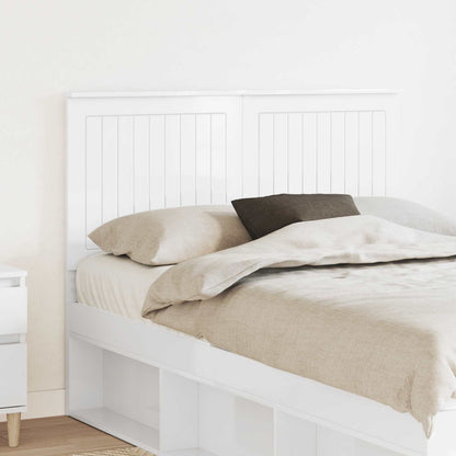 Headboard with Headboard Gloss White 120 cm Engineered wood
