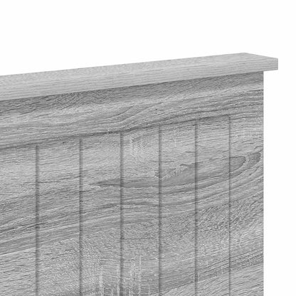 Headboard with Headboard Grey Sonoma 120 cm Engineered wood