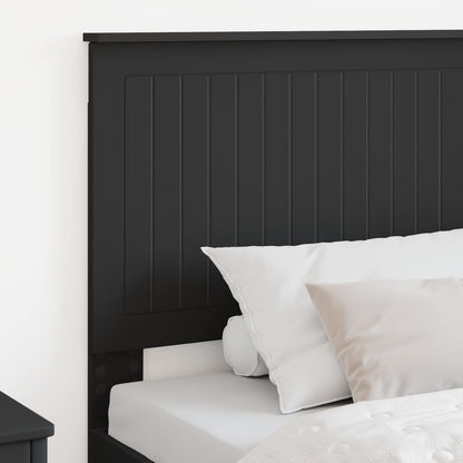 Headboard with Headboard Black Oak 100 cm Engineered wood