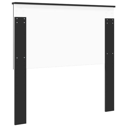 Headboard with Headboard Black Oak 100 cm Engineered wood