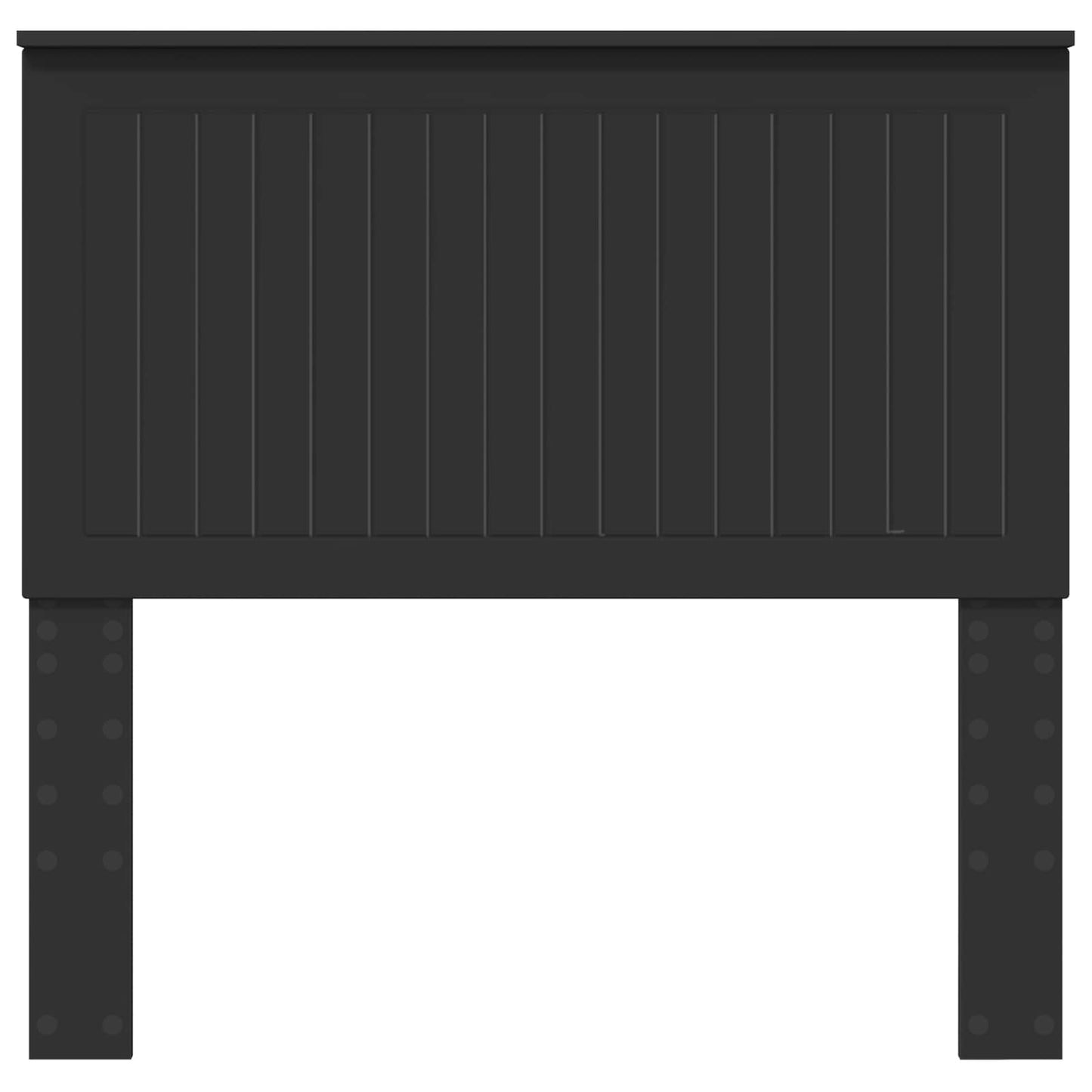 Headboard with Headboard Black Oak 100 cm Engineered wood