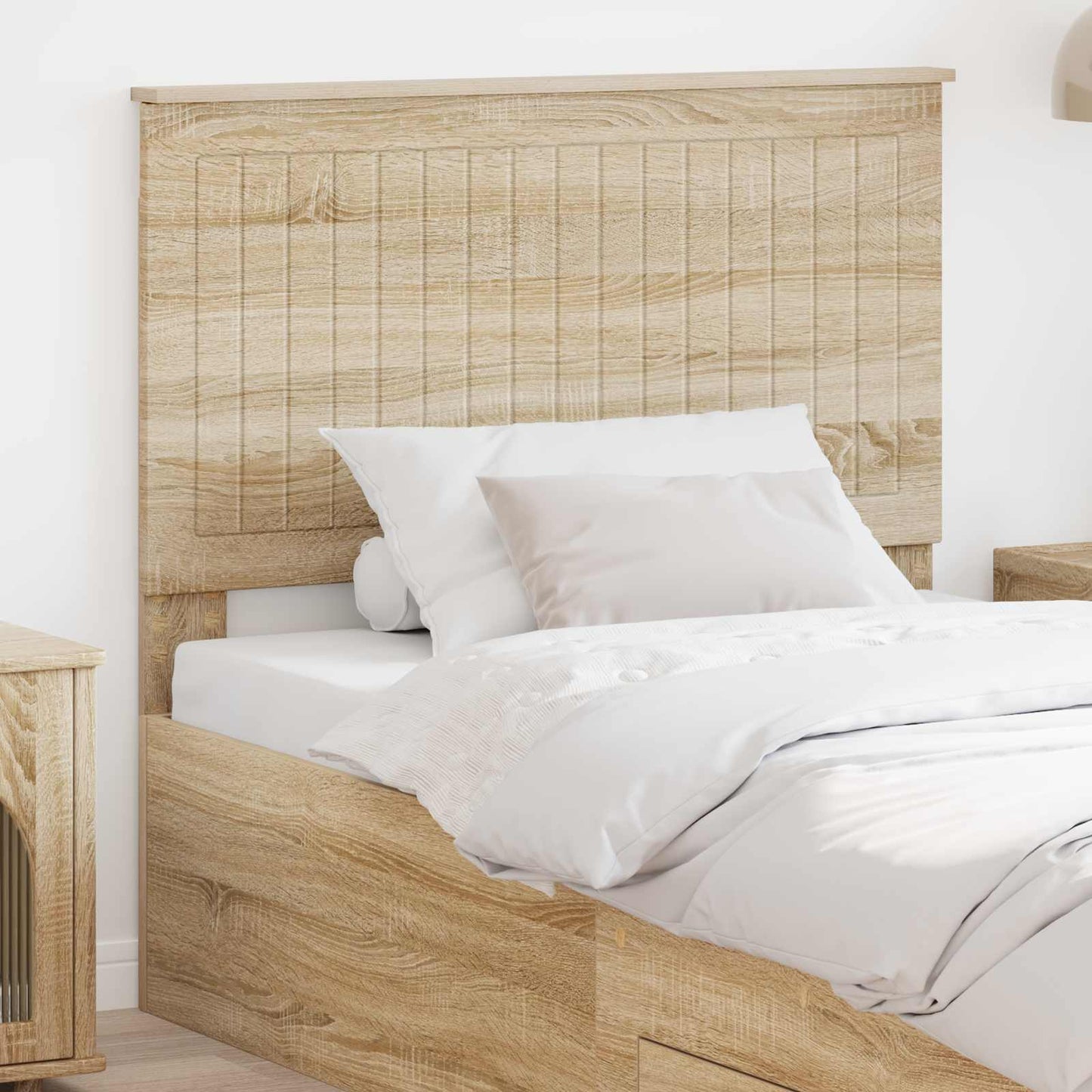 Headboard with Headboard Sonoma Oak 100 cm Engineered wood