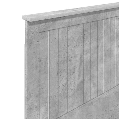 Headboard with Headboard Concrete Grey 100 cm Engineered wood