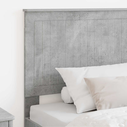 Headboard with Headboard Concrete Grey 100 cm Engineered wood