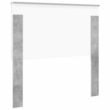 Headboard with Headboard Concrete Grey 100 cm Engineered wood
